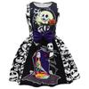 The Nightmare Before Christmas Halloween Girl Dress With Cartoon Pattern And Accessories For Kids