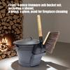 Galvanized Irons Fireplaces Tool Set Heat Resistant Bucket Shovel Brush Gloves For Ashes Collection Transport