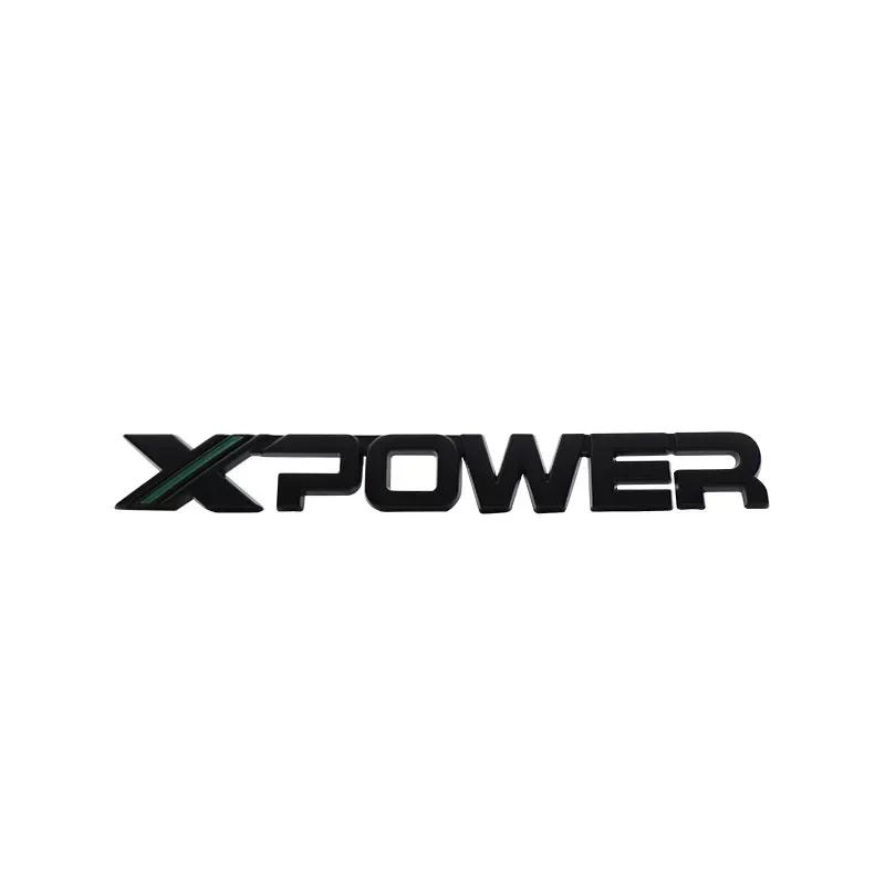 1Pc Car Styling X XPOWER Car Hood Fender Trunk Rear Bonnet Nameplate Decal Emblem Badge Sticker for 5 6 ZS EV GS 350 360 HS EZS