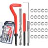 JoyTube Thread Repair Kit SAE, Stainless 1/4-20 Inch Thread Repair Ert Kit Compatible Hand Tool Set For Auto Repairing