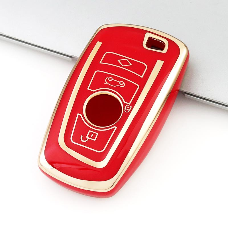 

Чехол для автомобильного ключа из ТПУ для BMW F20 F30 G20 F31 F34 F10 G30 F11 X3 F25 X4 I3 M3 M4 1 3 5 серии Аксессуары красный