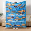 Pocoyo Personalized Name Blanket Cozy Personalized Blanket Comfortable Suitable for Chair Home Decor Picnics Sofa All-Season Use
