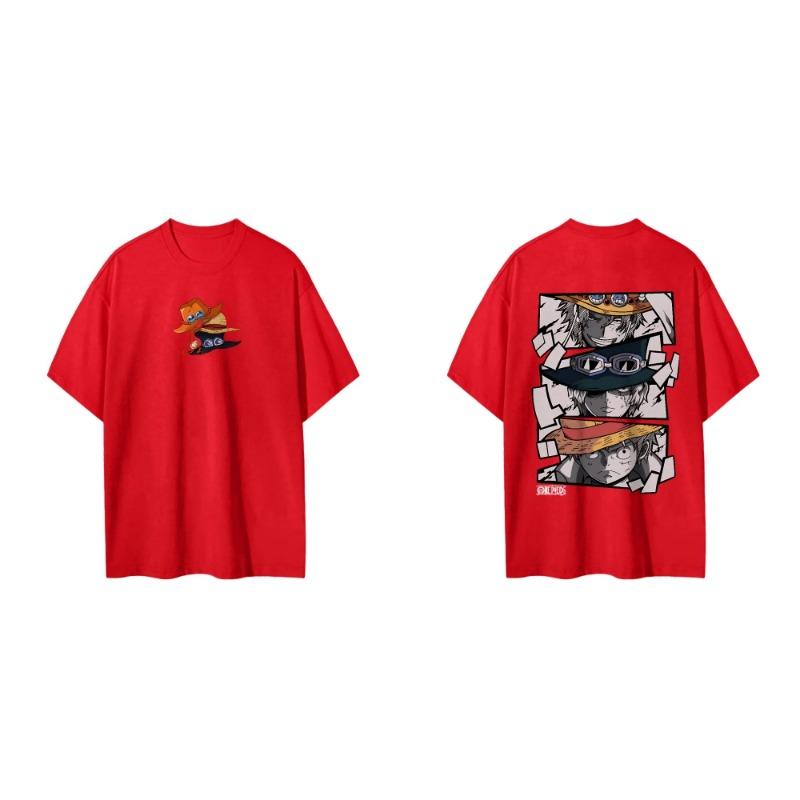 Anime printed short sleeved T-shirt for men and women