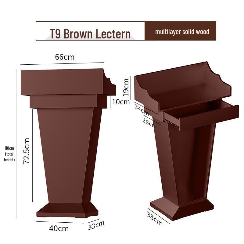 Jundingying T9 Solid Wood Lectern