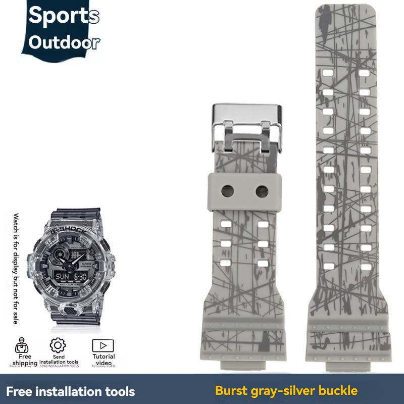Pentru Casio G-shock Negru Auriu GA-110 GA-100 GA-120 Ga140 ga700 400 Rășină Silicon Curea Ceas Sport Bărbați Bandă Ceas Cauciuc 16mm