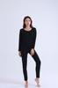 TRTRO Innerwear Long Inner and Long Round Thermal Warm and Cold Weather Wear Women's Set, Sleeves, Shirt, Pants, Neck, Innerwear, Soft, (Black 2, XL)