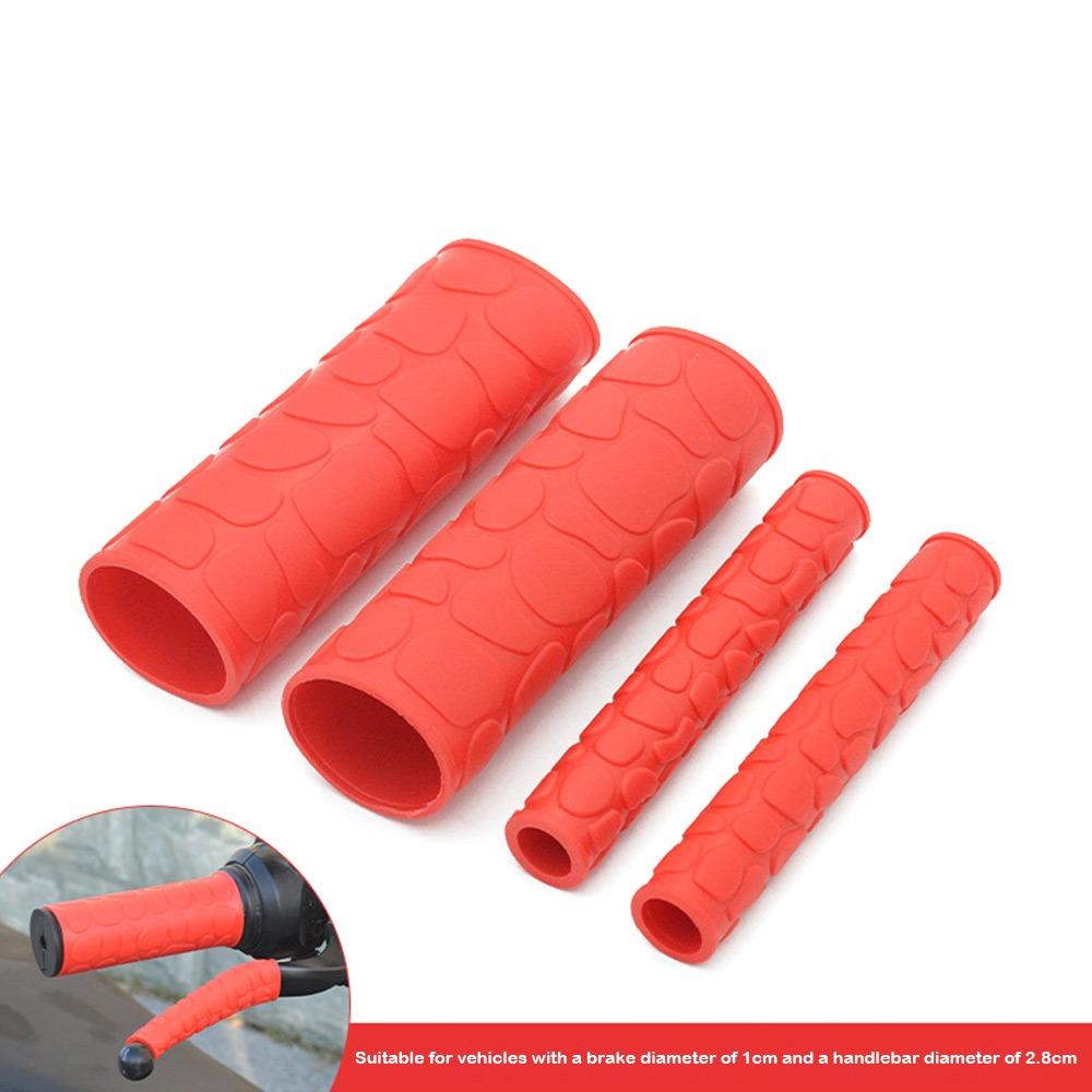 Anti-Slip Motorcycle Handlebar Grip Universal Fit Rubber Sleeve  Electric Bike Accessories