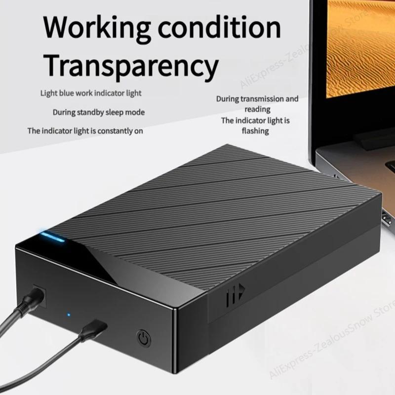 2.5/3.5 Inch HDD Case USB 3.0 To SATA External Hard Drive Support 12TB Hard Drive Enclosure 5Gbps High Speed Adapter for PC Lapop