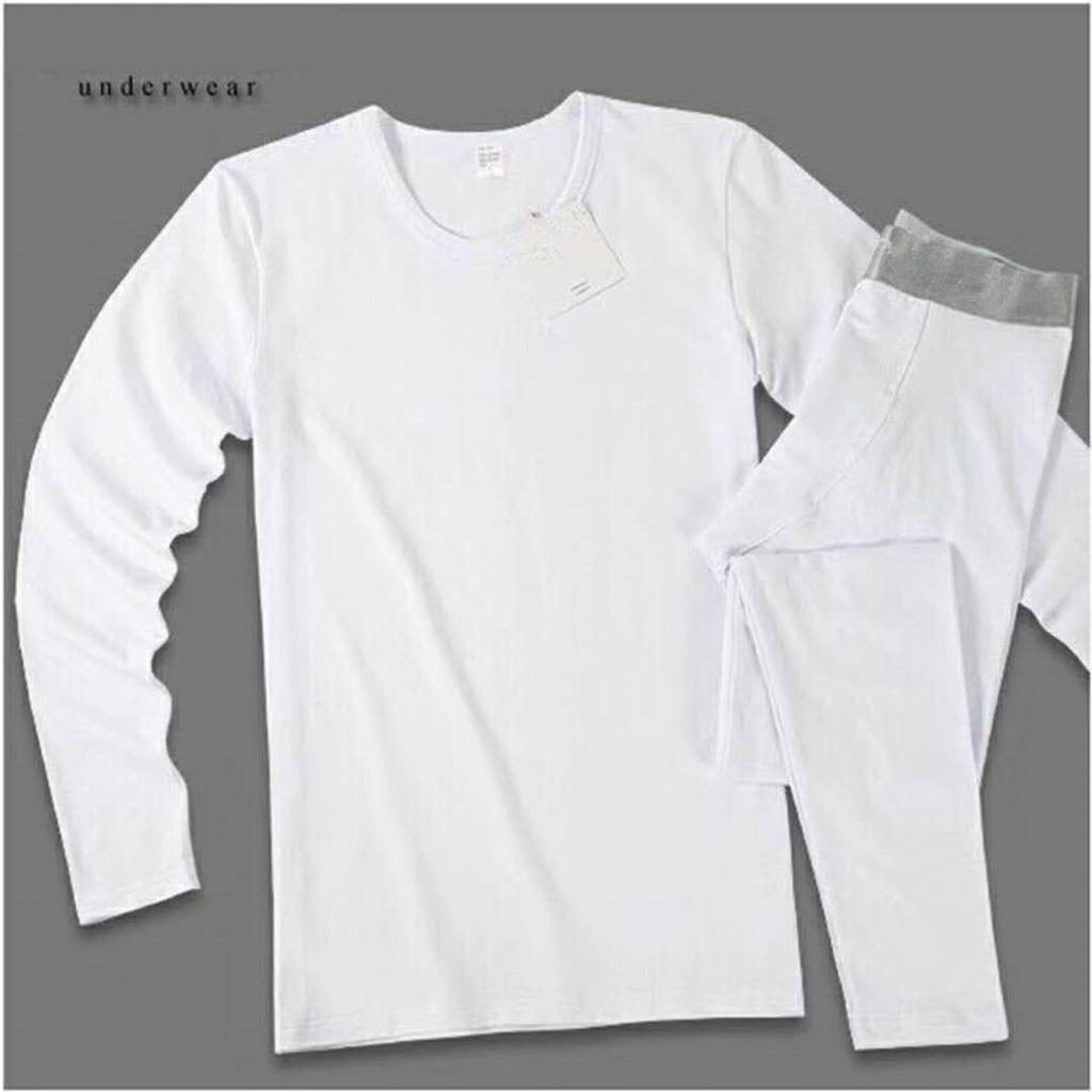 C ont Kind Men's Autumn/Winter Warm Pure Cotton Thin Underwear Set