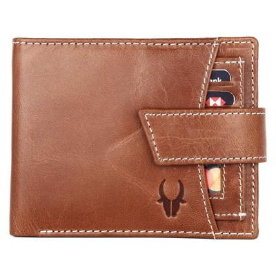 Carteira Masculina de Couro Castanho da Índia