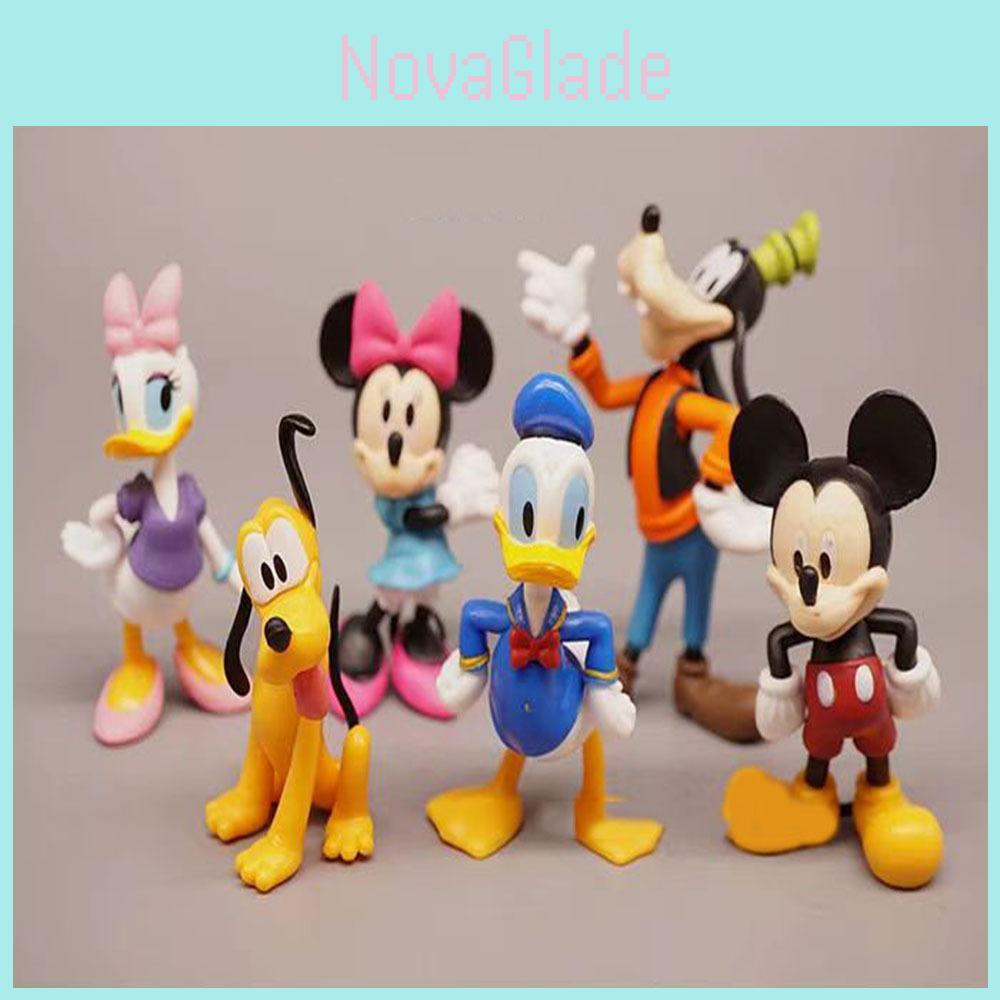 Adorable Mickey Mouse Clubhouse Figurines Cute Minnie Donald Duck Goofy Pvc Models