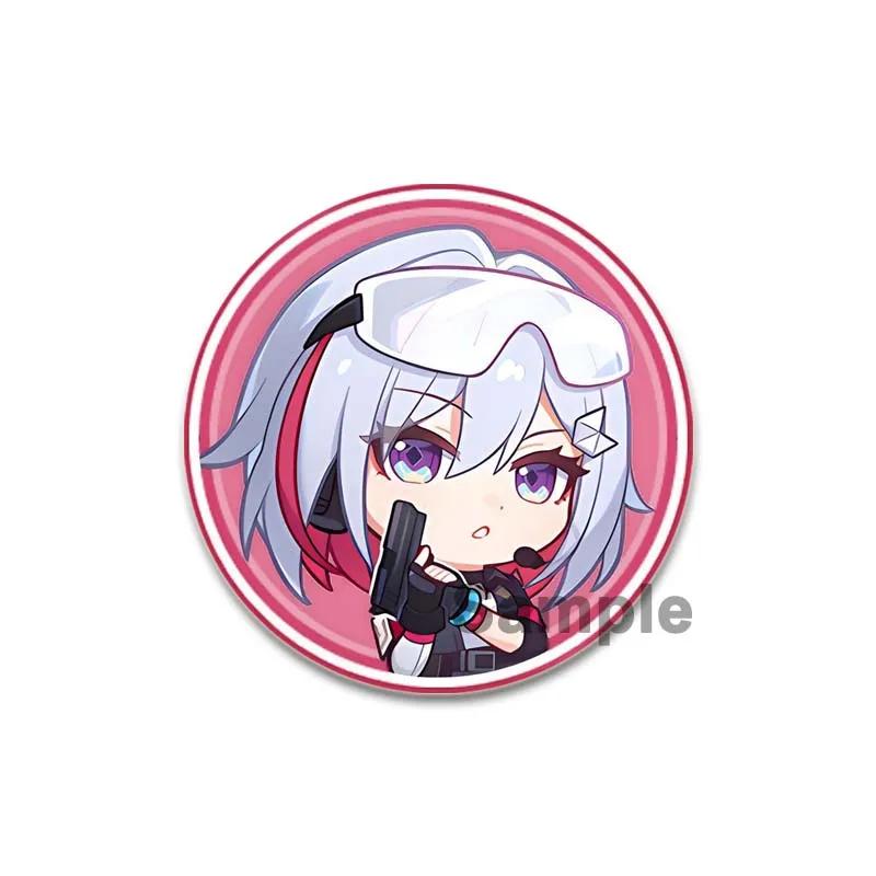 32/44/58mm Honkai Star Rail Brooch On Backpack  Asta Hook Kafka Arlan Cartoon Cosplay Badge Lapel Pins for Clothes Accessories Gift