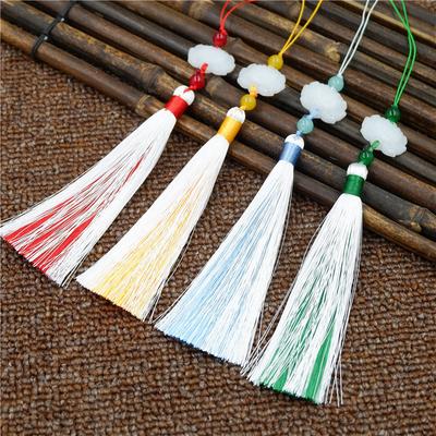 Antique Two-Color Fringed Ears, Chinese-Style Accessories Pendant, Retro Classic Fan Pendant, Bag Hanging Jewelry Pendant.