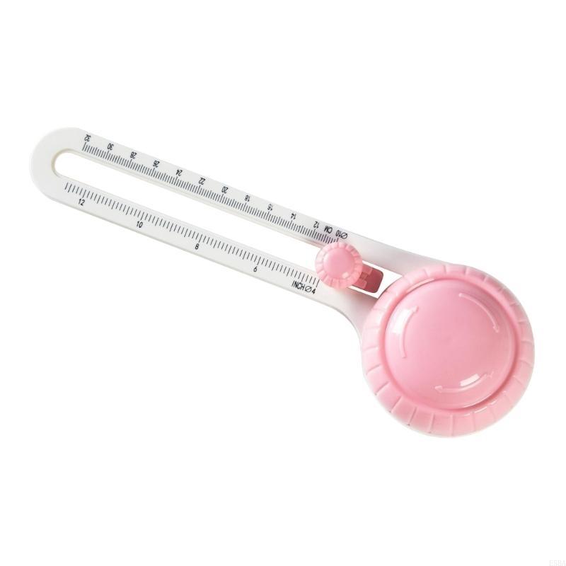 E5BA Paper Cutter Round Cutting Tool with Clear Scale Guide 60 Degree Rotation