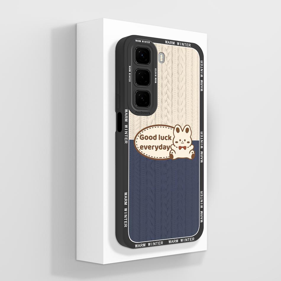 For Infinix Hot 50 Pro Plus Case Aesthetic Style Cover For Infinix Hot50i Full Protection Back Cover Soft Liquid Silicone Bumper