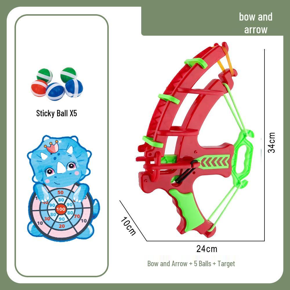 Catapult Sticky Ball & Bow Set: Educational Parent-Child Cartoon Dartboard Toy