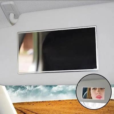 Portable Car Makeup Mirror Self-adhesive Auto Vanity Mirror Car Sun Visor Mirror  Auto Accessories