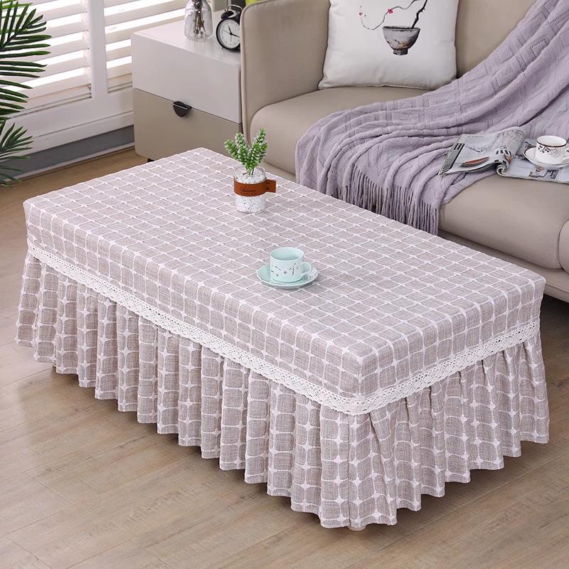 High-Grade Fabric Table Protector: Fully Enclosed Coffee Table or TV Cabinet Cover - Free Shipping