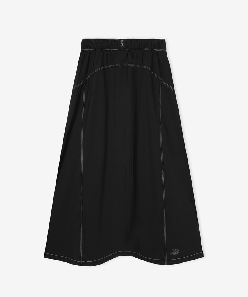 Nyuballanseu Nbnwg3W612 / Women Frozen Woven Stretch Long Skirt (Black)