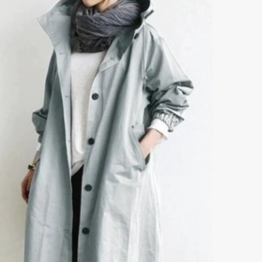 Autumn and Winter Trench Coat for Women, Medium To Long, with A British Style Temperament and A Waist Cinched Long Sleeved Jacket
