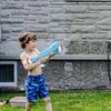 Automatic Electric Water Gun Large Capacity Continuous Water Spray Rechargeable Battery Powered Outdoor Water Blaster Summer Toy for Kids