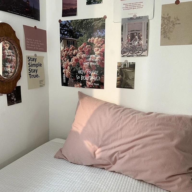 Blue Red White Classic Striped Pillowcase Pillow Cover Peach Skin Rectangular Bed Pillow Cover Modern Bedroom Bedding Decor 1 Pc