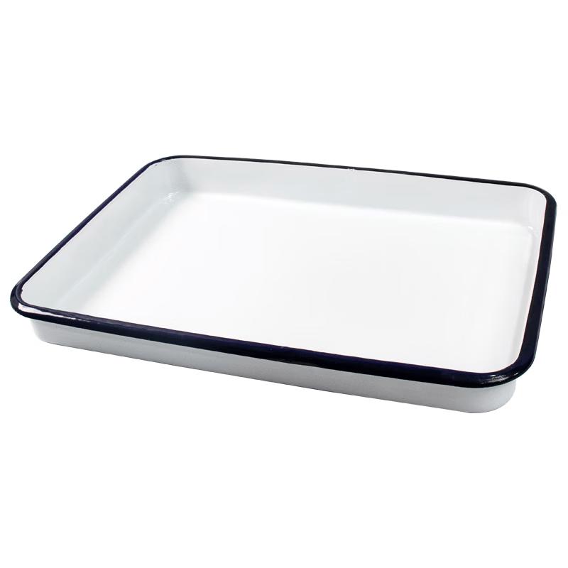 Haisidick HKCL-267 Square Enamel Laboratory Tray 40x60 cm
