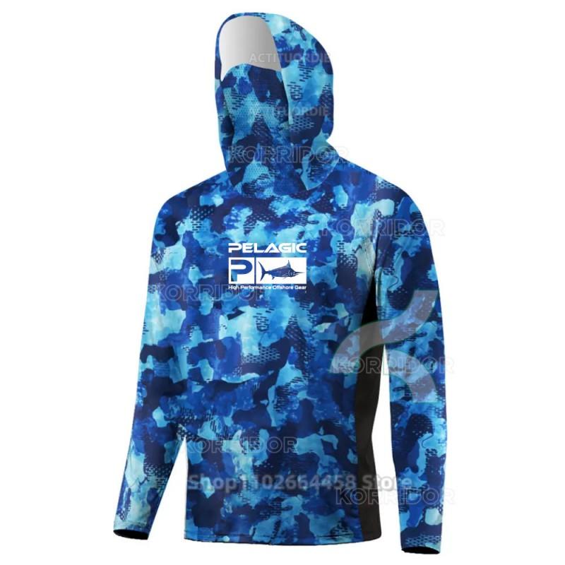 Quick-Dry Fishing Shirt With UPF 50 Sun Protection Dust-Resistant Face Cover Outdoor Angling Cycling Activities