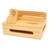 Bamboo Multi Devices Charging Station Charging Dock Stand Rack for Phone Tablet Watch