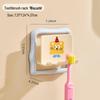 Wall-Mounted Punch-Free Children's Electric Toothbrush & Mouthwash Cup Holder