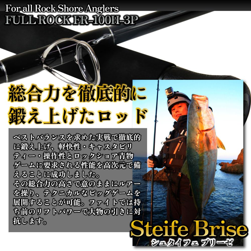 Gokuspe Jigging Rod FULL ROCK Steife Brise Rock Steife (Full Brise) FR-100H-3