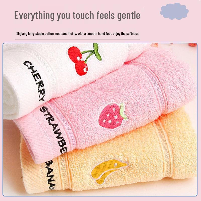 Newcomer Exclusive: Pure Cotton Children's Washcloth - Absorbent Face Towel with Free Shipping