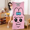Popular Cute O-Opanchu U-Usagi Bath Towel Microfiber Soft Water Absorbing Breathable For Girl Kids Decorative Beach Towel