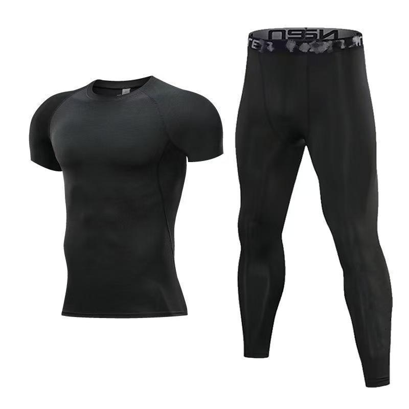 

In Stock Plus Size Men s Quick-Dry Sportswear Set for Running & Training - Summer 6XL (240-260 jin)