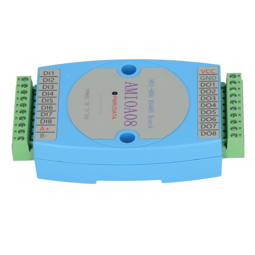 8DI 8DO Digital Input Output Module Optocoupler Isolation RS485 RTU Communication Control Panel