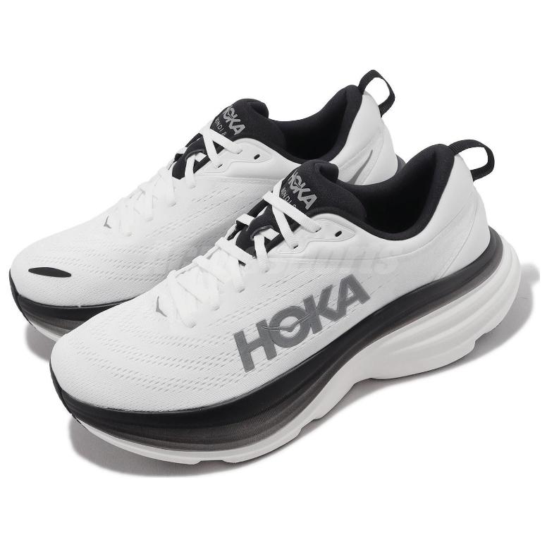 HOKA ONE ONE Bondi 8 2E Wide 'White Black' 1127953-WBLC