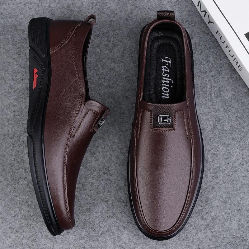 Mode Klassische Herren Business Schuhe Echtes Leder Herren Herren Slipper Loafer Herren Allround Herren Bequem Freizeitspaziergang Lässig