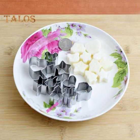 9-Piece Snowflake Cookie Cutter Set - Metal Christmas Cutters For Baking & Fondant