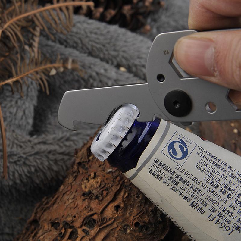 Multifunktions Klettern Karabiner EDC Schlüsselanhänger Gear Outdoor Werkzeuge Camping Wandern