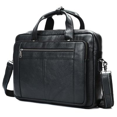 Cartella da uomo in pelle bovina di primo strato di alta qualità fatta a mano in morbida pelle borsa per laptop da uomo borsa da lavoro da uomo