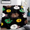 LINE FRIENDS Cute Style Blanket, Warm Throw for Home Decor, Great Gift for Kawaii Lovers.chl