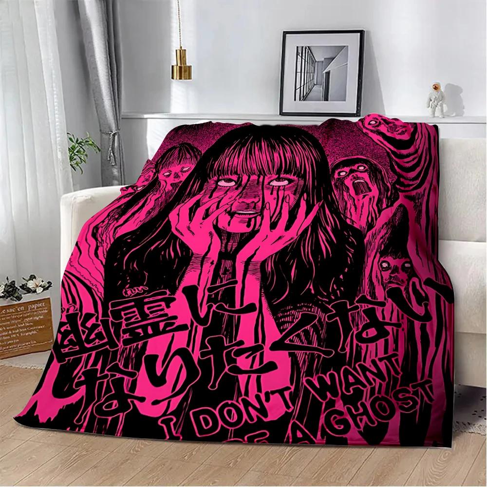 Thriller Manga Junji Ito Tomie Printed Blanket Picnic Blankets Warm Blanket Soft and Comfortable Home Travel Birthday Gift