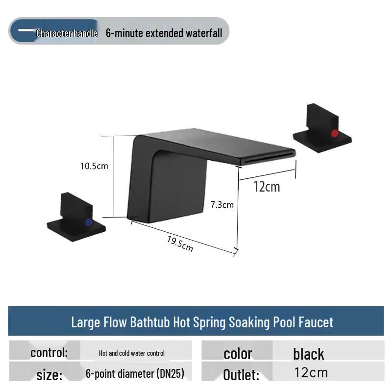 TLXT High-Flow Concealed Bathtub Valve