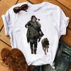 Daryl Dixon t-skjorte dame morsom topp jente 2000-tallsklær