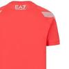 Emporio Armani SS23 EA7 Series Striped Crew Neck Logo Print T-Shirt Men Tops Orange 3RPT03-PJ3BZ-1480