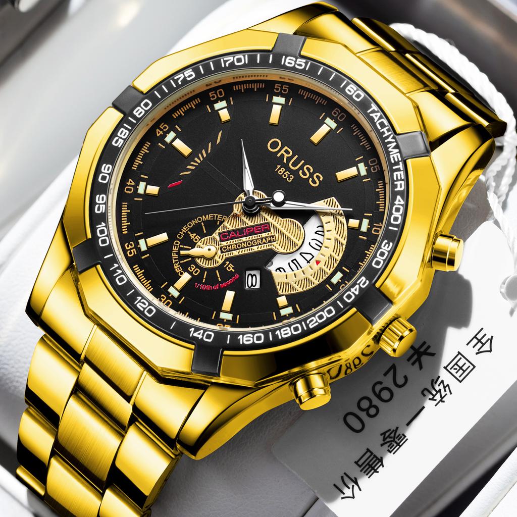 Casaro Watch Business Fashion Calendar Quartz Watch Luminous Men'S Watch Large Dial