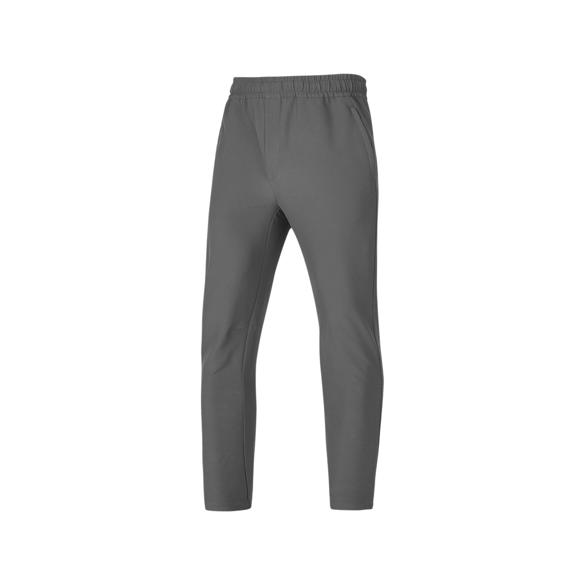 Skechers Solid Color Versatile Breathable Comfortable Mid-Rise Outdoor Casual Pants Men pants Gray P424M078-006L S