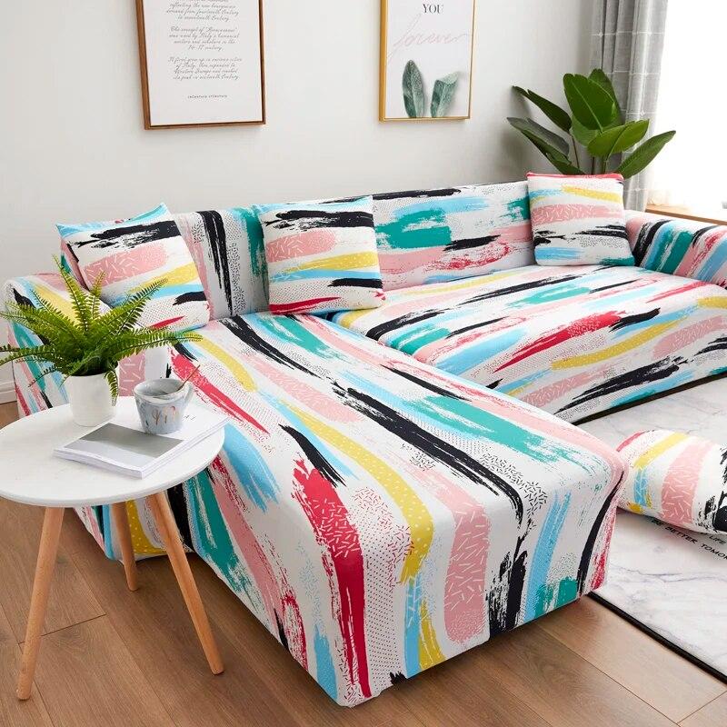 Elastic Sofa Slipcovers Sofa Covers for Living Room Housse Canape 1/2/3/4 Seat Couch Cover Stretch Sectional Furniture Protector
