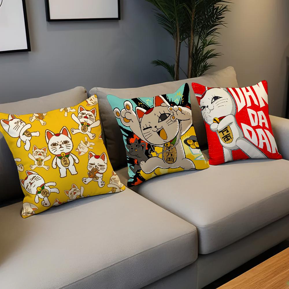 Manga anime T-Turbo Granny cat Comfortable soft Pillow Case for Sofa Living Room Home office Decor and Protective Covers