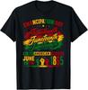 Emancipationstag Juneteenth 1865 Freiheit Afrikanischer Stolz T-Shirt